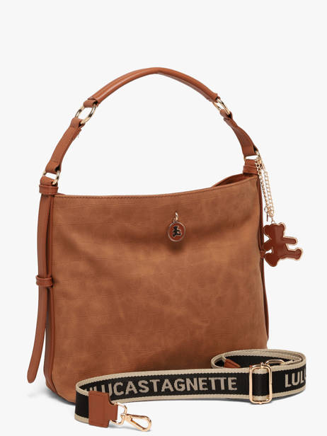 Sac Porté épaule Cadenas Lulu castagnette Marron cadenas BATISTE vue secondaire 2