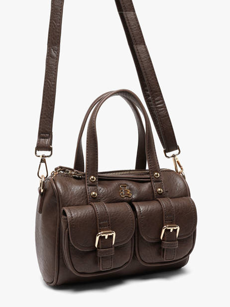 Sac Bandoulière Bride Lulu castagnette Marron bride BADER vue secondaire 2