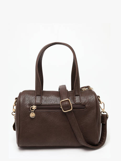 Sac Bandoulière Bride Lulu castagnette Marron bride BADER vue secondaire 4