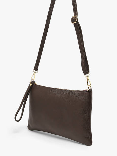 Sac Bandoulière Caviar Cuir Milano Marron caviar CA26064 vue secondaire 2