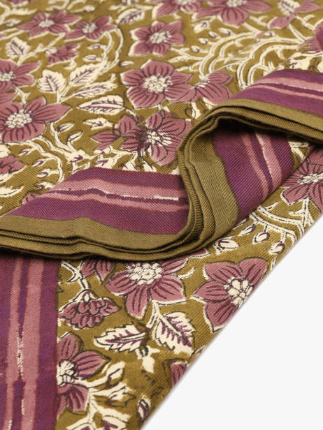 Grand Foulard Hélios 100x100 Byzantine Vert foulard HEL vue secondaire 2