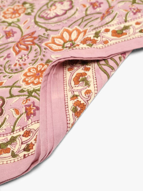Grand Foulard N°114 100x100 Byzantine Rose foulard 114 vue secondaire 2