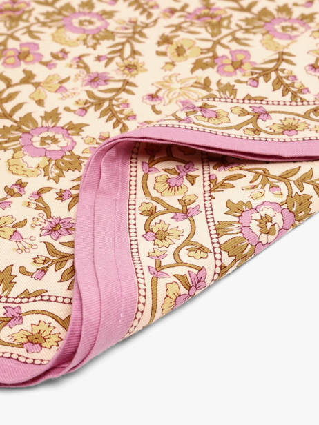 Grand Foulard Calypso 100x100 Byzantine Rose foulard CAL vue secondaire 2