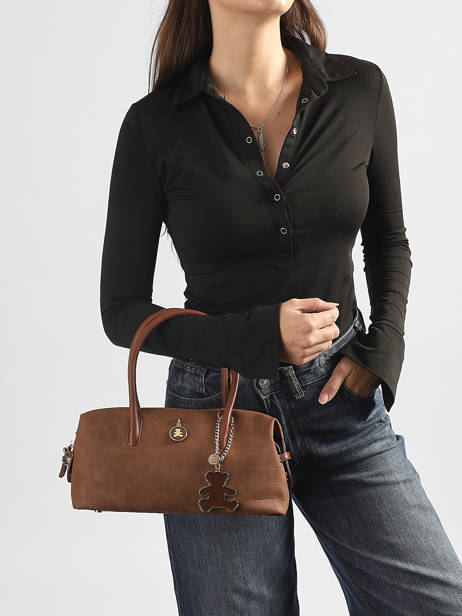 Sac Porté Main Cadenas Lulu castagnette Marron cadenas BARACK vue secondaire 1