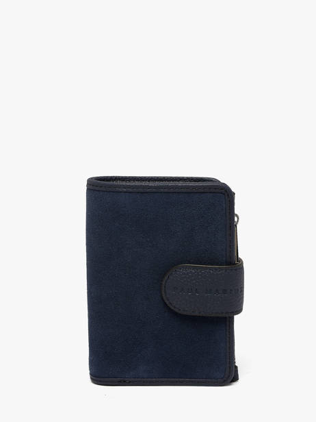 Portefeuille Cuir Paul marius Bleu la suite VALENSUI