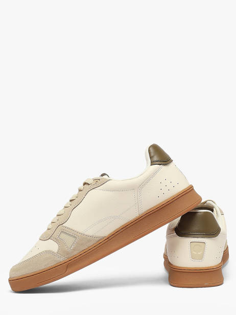 Sneakers En Cuir Faguo Beige men 26CG3209 vue secondaire 2