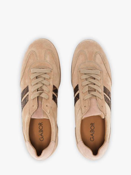 Sneakers En Cuir Gabor Beige women 6 vue secondaire 3