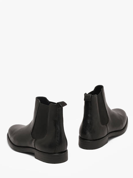 Chelsea Boots En Cuir Kost Noir men B00030A vue secondaire 2
