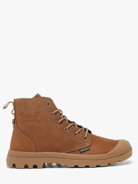 Bottines En Cuir Palladium Marron men 79502257