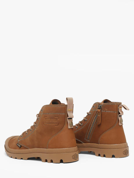 Bottines En Cuir Palladium Marron men 79502257 vue secondaire 2