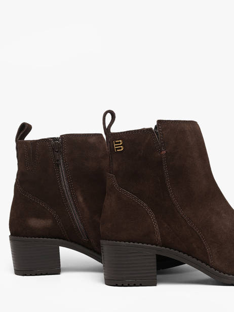 Bottines à Talon En Cuir Tt. bagatt Marron women 683E1400 vue secondaire 2