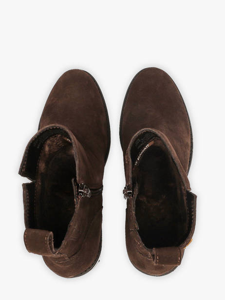 Bottines à Talon En Cuir Tt. bagatt Marron women 683E1400 vue secondaire 3