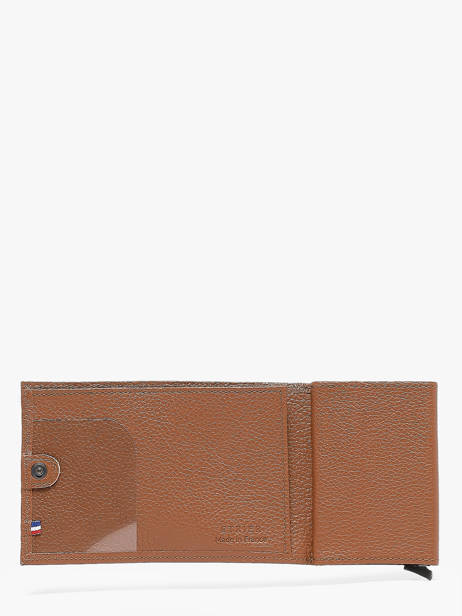 Porte-cartes Cuir Etrier Marron madras EMAD5020 vue secondaire 3