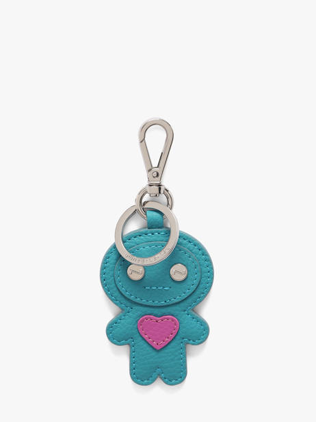 Porte-clefs Love Manga Cuir Nathan baume Bleu original n 718N