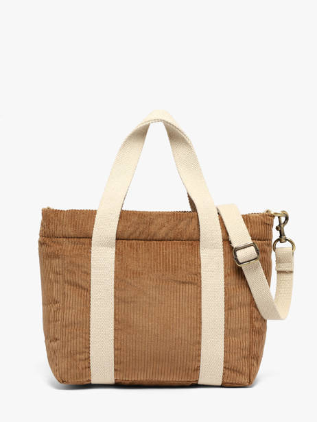Sac Porté Main Velours Velours Côtelé Hindbag Marron velours V vue secondaire 3