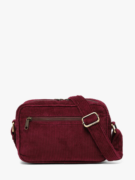 Sac Bandoulière Nino Velours Hindbag Rouge velours V vue secondaire 3