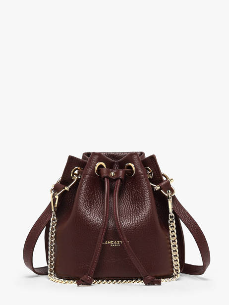 Sac Bourse Alba Double Cuir Lancaster Marron alba double 80