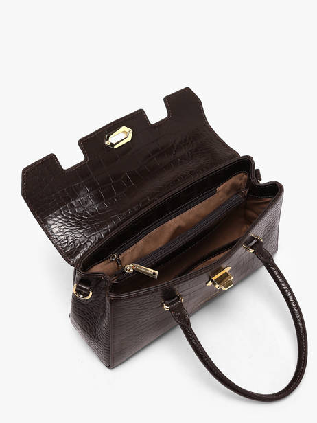 Sac Porté Main Exo Cuir Lancaster Marron exo 108 vue secondaire 2