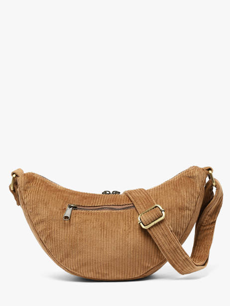 Sac Banane Velours Velours Côtelé Hindbag Marron velours V vue secondaire 3
