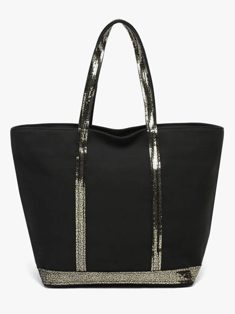 Le Cabas L Zippé Paillettes Vanessa bruno Noir cabas 1V40409 vue secondaire 4