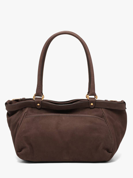 Grand Sac Lune En Cuir Nubuck Vanessa bruno Marron lune 3V40921 vue secondaire 4
