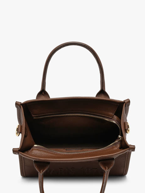 Cabas Zippé S Jour Cuir Lancel Marron jour A12995 vue secondaire 3
