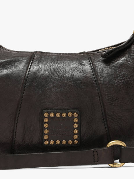 Sac Porté épaule Kura Cuir Campomaggi Noir kura 45570ND vue secondaire 3