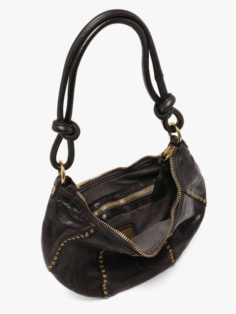 Sac Porté épaule Kura Cuir Campomaggi Noir kura 45570ND vue secondaire 4