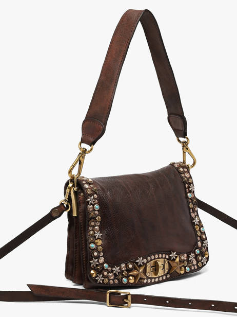 Sac Bandoulière Poppi Cuir Campomaggi Marron poppi 38610ND vue secondaire 2