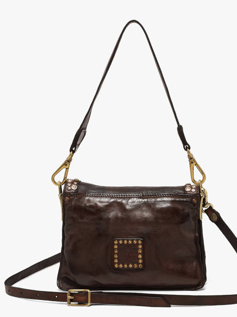 Sac Bandoulière Poppi Cuir Campomaggi Marron poppi 38610ND vue secondaire 5