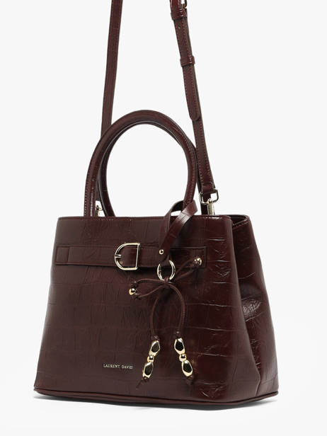 Sac à Main Lauren Effet Croco Laurent david Rouge ld bags 119 vue secondaire 1
