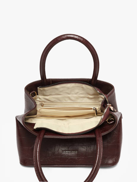 Sac à Main Lauren Effet Croco Laurent david Rouge ld bags 119 vue secondaire 2