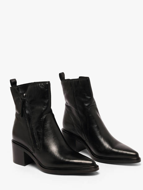 Bottines à Talon En Cuir Mjus Noir women L39214 vue secondaire 1