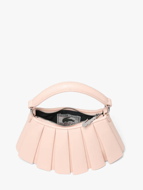 Sac Bandoulière Lenglen Cuir Lacoste Rose lenglen NU5219DP vue secondaire 2
