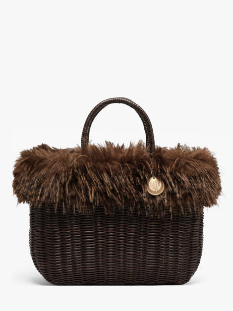 Sac à Main Doudou Polyester Le voyage en panier Marron doudou L