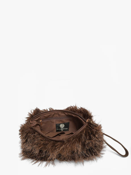Sac Bandoulière Doudou Le voyage en panier Marron doudou AHP319 vue secondaire 2