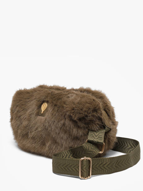 Sac Bandoulière Doudou Le voyage en panier Vert doudou AHP310 vue secondaire 1