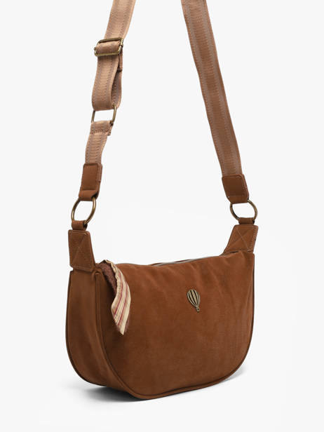 Sac Bandoulière City Polyurethane Le voyage en panier Marron city AHP332 vue secondaire 1