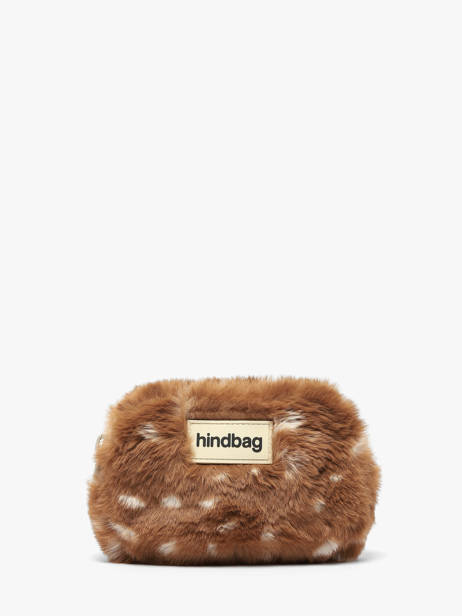 Porte-monnaie Hindbag Marron faon FN
