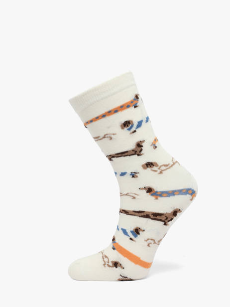 Chaussettes Besocks Beige socks women L