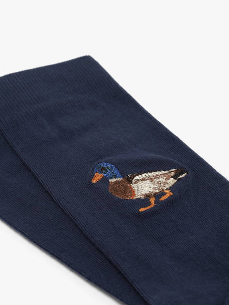Chaussettes Besocks Bleu socks men E vue secondaire 1