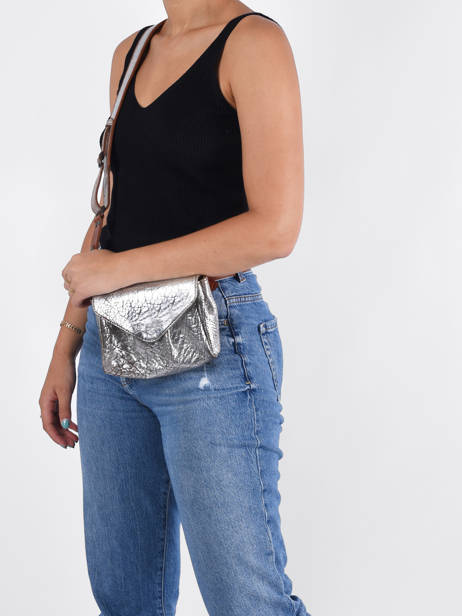 Sac Suzon S Argento Cuir Paul marius Gris argento SUZSARG vue secondaire 1